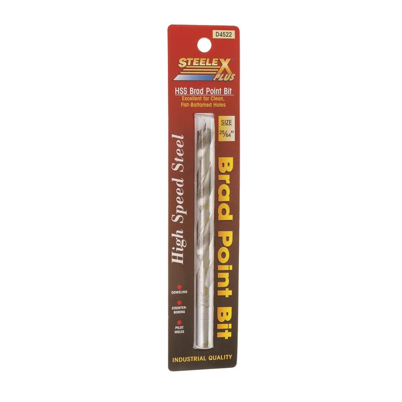 STEELEX PLUS D4522 HSS Brad Point Bit, 25/64" - Image 2